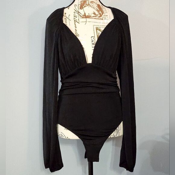 Free People Tops - Free People intimately, bodysuit in black. NWT, Size M